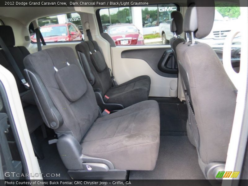 Dark Charcoal Pearl / Black/Light Graystone 2012 Dodge Grand Caravan Crew