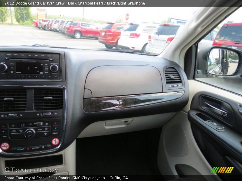 Dark Charcoal Pearl / Black/Light Graystone 2012 Dodge Grand Caravan Crew