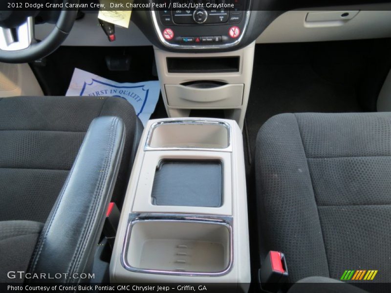 Dark Charcoal Pearl / Black/Light Graystone 2012 Dodge Grand Caravan Crew
