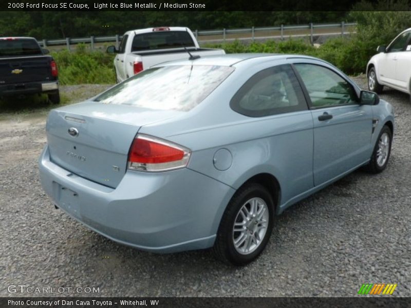 Light Ice Blue Metallic / Medium Stone 2008 Ford Focus SE Coupe