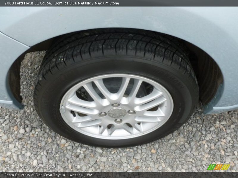 Light Ice Blue Metallic / Medium Stone 2008 Ford Focus SE Coupe