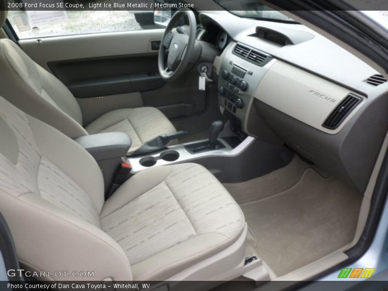 Light Ice Blue Metallic / Medium Stone 2008 Ford Focus SE Coupe