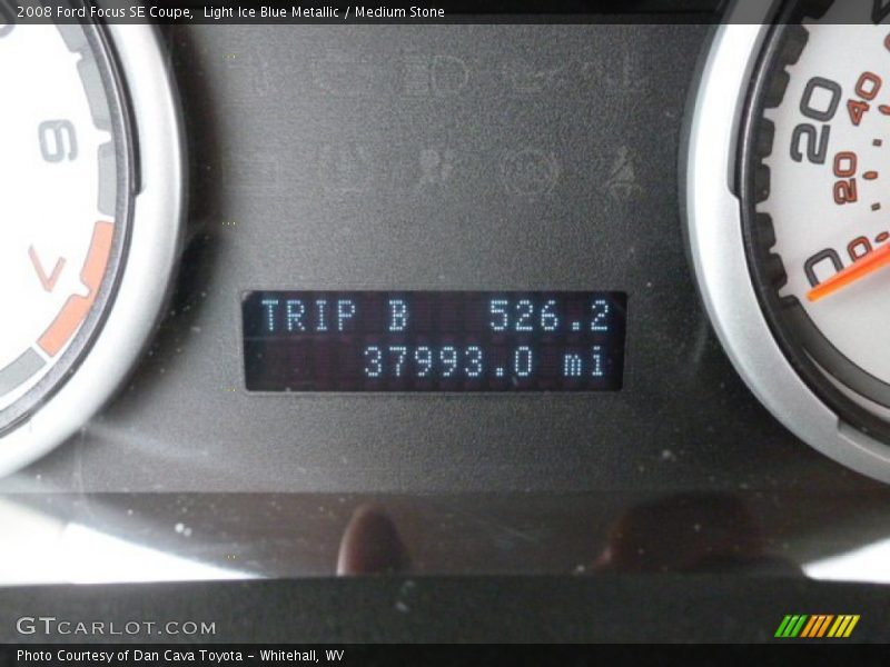 Light Ice Blue Metallic / Medium Stone 2008 Ford Focus SE Coupe