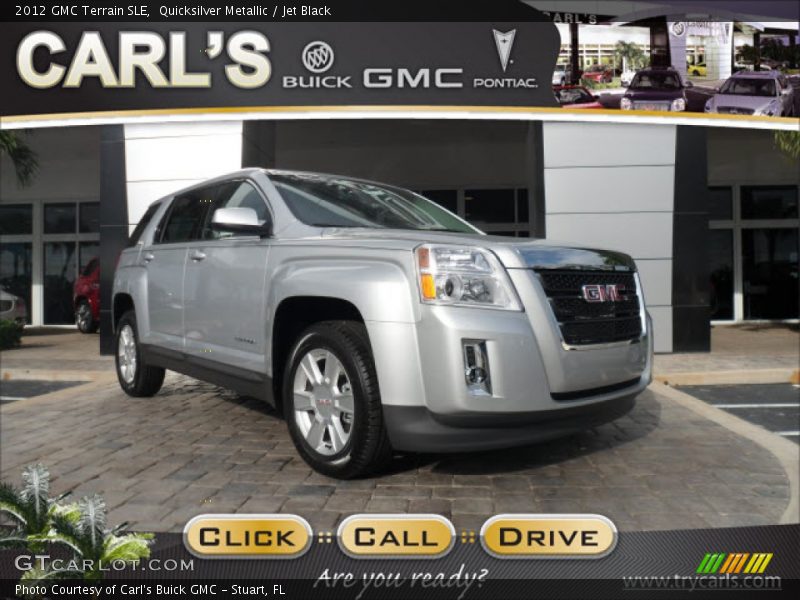 Quicksilver Metallic / Jet Black 2012 GMC Terrain SLE