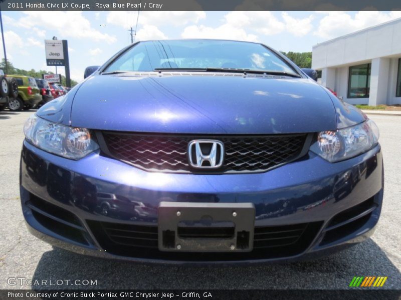 Royal Blue Pearl / Gray 2011 Honda Civic LX Coupe