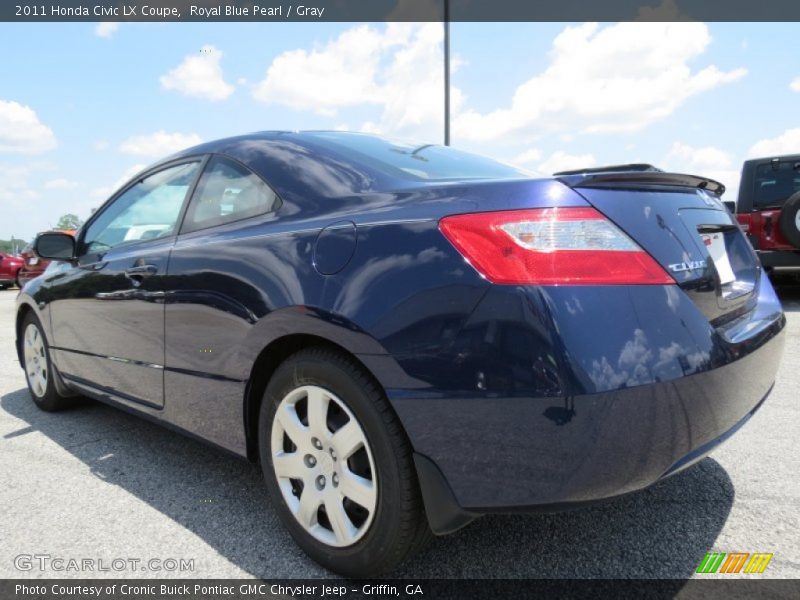 Royal Blue Pearl / Gray 2011 Honda Civic LX Coupe