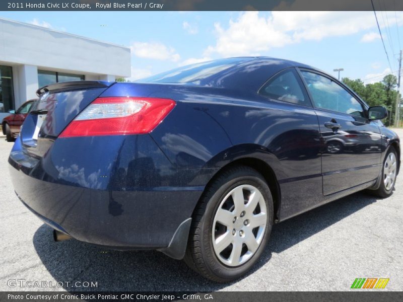 Royal Blue Pearl / Gray 2011 Honda Civic LX Coupe