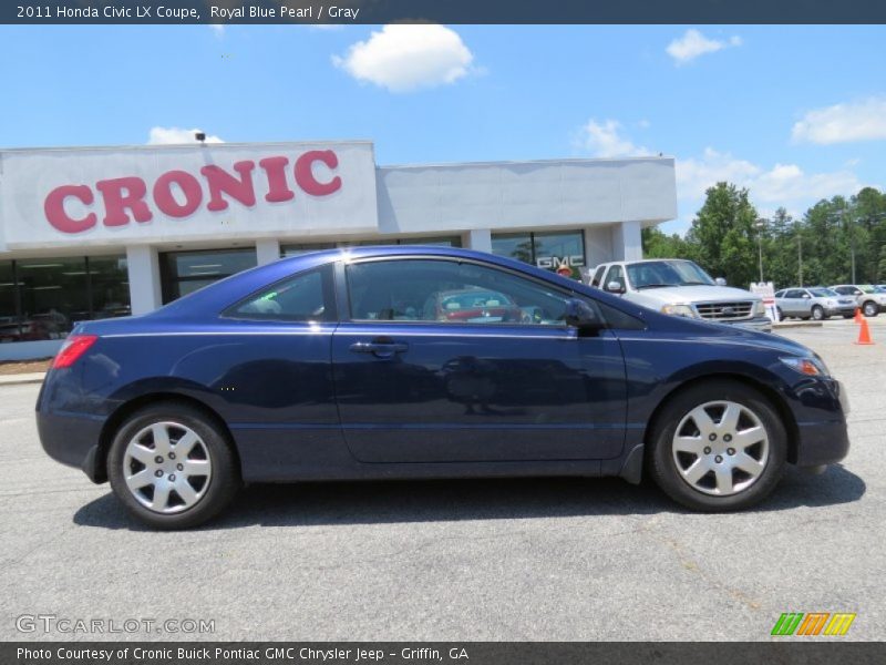 Royal Blue Pearl / Gray 2011 Honda Civic LX Coupe