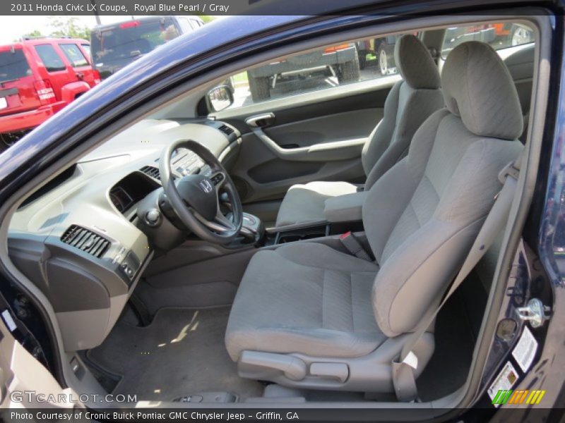 Royal Blue Pearl / Gray 2011 Honda Civic LX Coupe