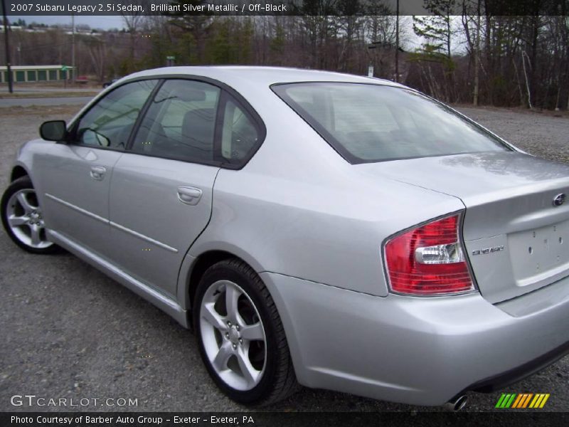 Brilliant Silver Metallic / Off-Black 2007 Subaru Legacy 2.5i Sedan
