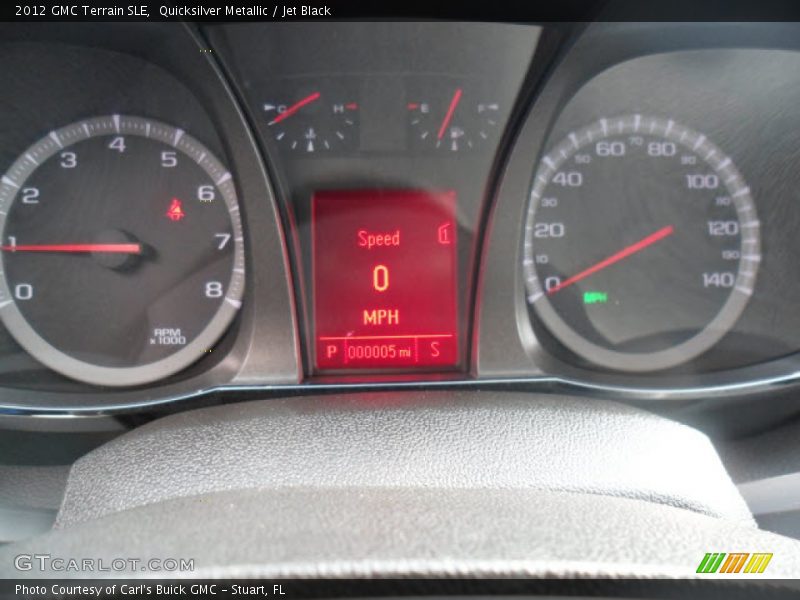 Quicksilver Metallic / Jet Black 2012 GMC Terrain SLE