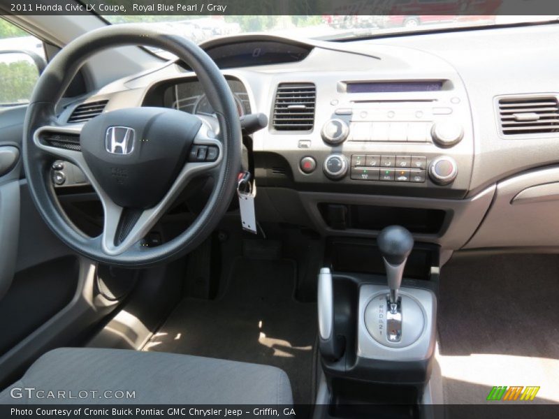 Royal Blue Pearl / Gray 2011 Honda Civic LX Coupe