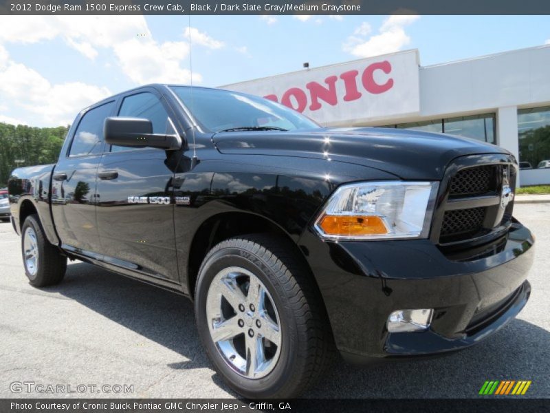 Black / Dark Slate Gray/Medium Graystone 2012 Dodge Ram 1500 Express Crew Cab