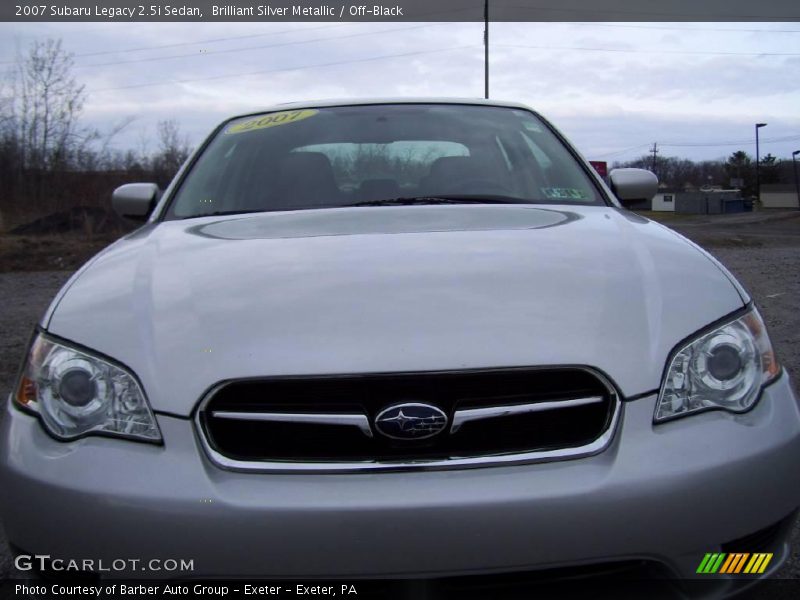 Brilliant Silver Metallic / Off-Black 2007 Subaru Legacy 2.5i Sedan