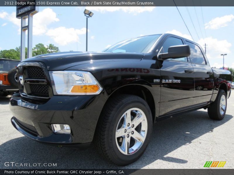 Black / Dark Slate Gray/Medium Graystone 2012 Dodge Ram 1500 Express Crew Cab