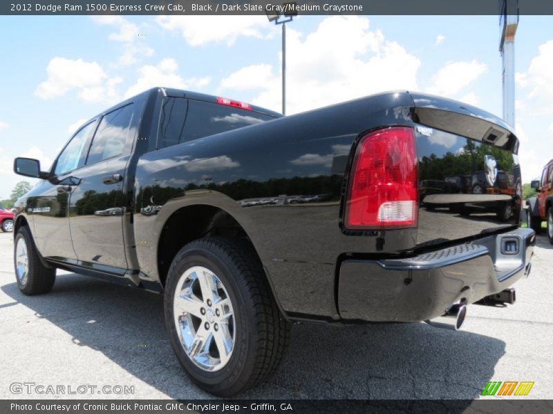 Black / Dark Slate Gray/Medium Graystone 2012 Dodge Ram 1500 Express Crew Cab