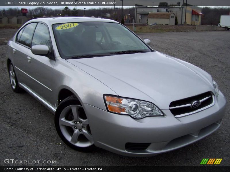 Brilliant Silver Metallic / Off-Black 2007 Subaru Legacy 2.5i Sedan
