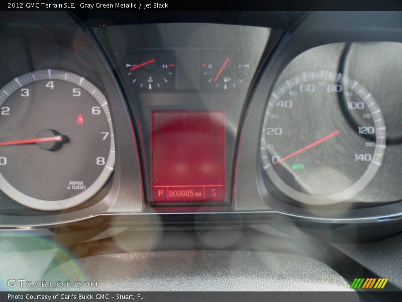 Gray Green Metallic / Jet Black 2012 GMC Terrain SLE