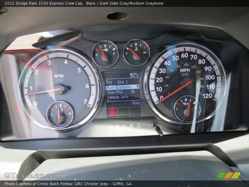 Black / Dark Slate Gray/Medium Graystone 2012 Dodge Ram 1500 Express Crew Cab
