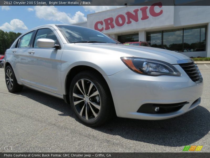 Bright Silver Metallic / Black 2012 Chrysler 200 S Sedan