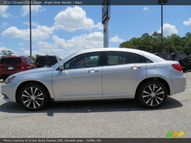 Bright Silver Metallic / Black 2012 Chrysler 200 S Sedan