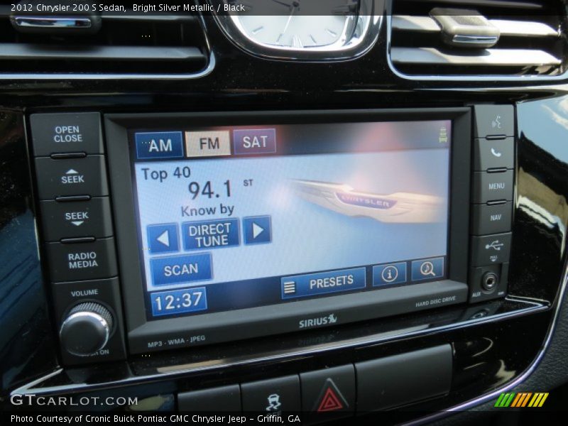 Bright Silver Metallic / Black 2012 Chrysler 200 S Sedan