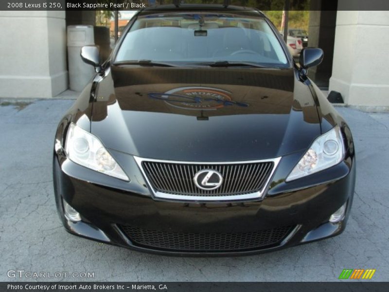 Black Sapphire Pearl / Black 2008 Lexus IS 250