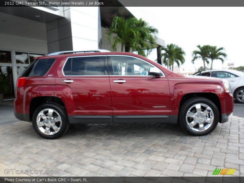 Merlot Jewel Metallic / Jet Black 2012 GMC Terrain SLT
