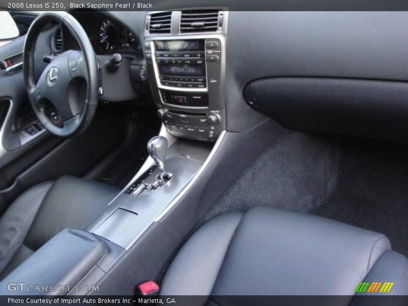 Black Sapphire Pearl / Black 2008 Lexus IS 250
