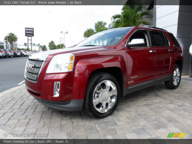 Merlot Jewel Metallic / Jet Black 2012 GMC Terrain SLT