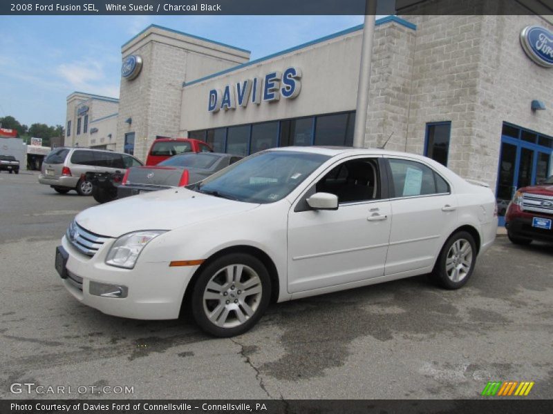 White Suede / Charcoal Black 2008 Ford Fusion SEL
