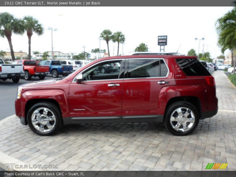 Merlot Jewel Metallic / Jet Black 2012 GMC Terrain SLT