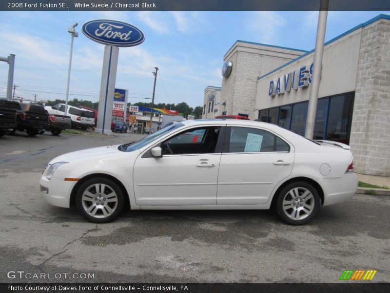 White Suede / Charcoal Black 2008 Ford Fusion SEL