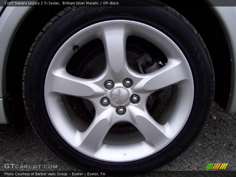 Brilliant Silver Metallic / Off-Black 2007 Subaru Legacy 2.5i Sedan