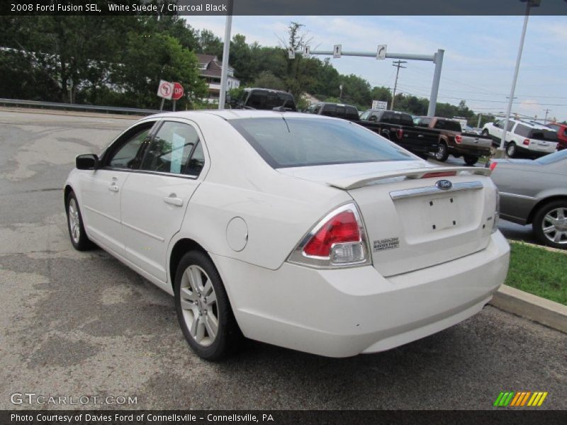 White Suede / Charcoal Black 2008 Ford Fusion SEL