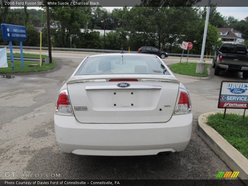 White Suede / Charcoal Black 2008 Ford Fusion SEL
