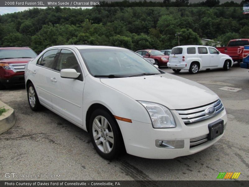 White Suede / Charcoal Black 2008 Ford Fusion SEL