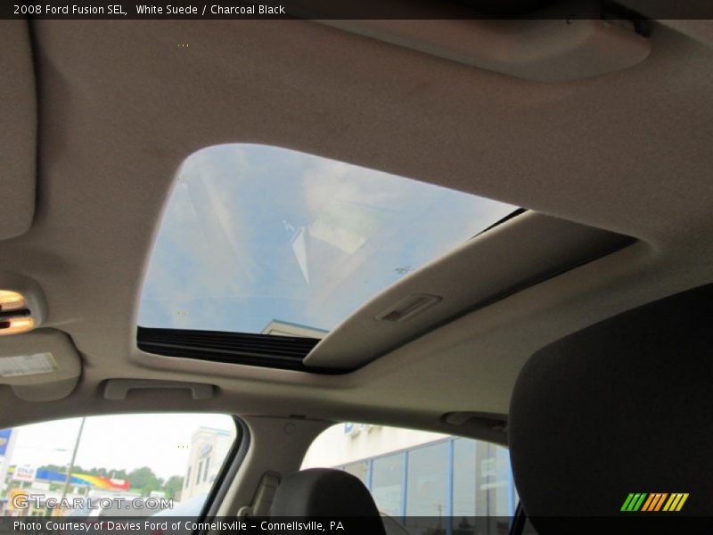 White Suede / Charcoal Black 2008 Ford Fusion SEL