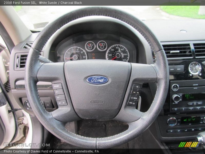 White Suede / Charcoal Black 2008 Ford Fusion SEL