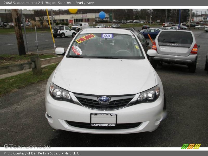 Satin White Pearl / Ivory 2008 Subaru Impreza 2.5i Wagon