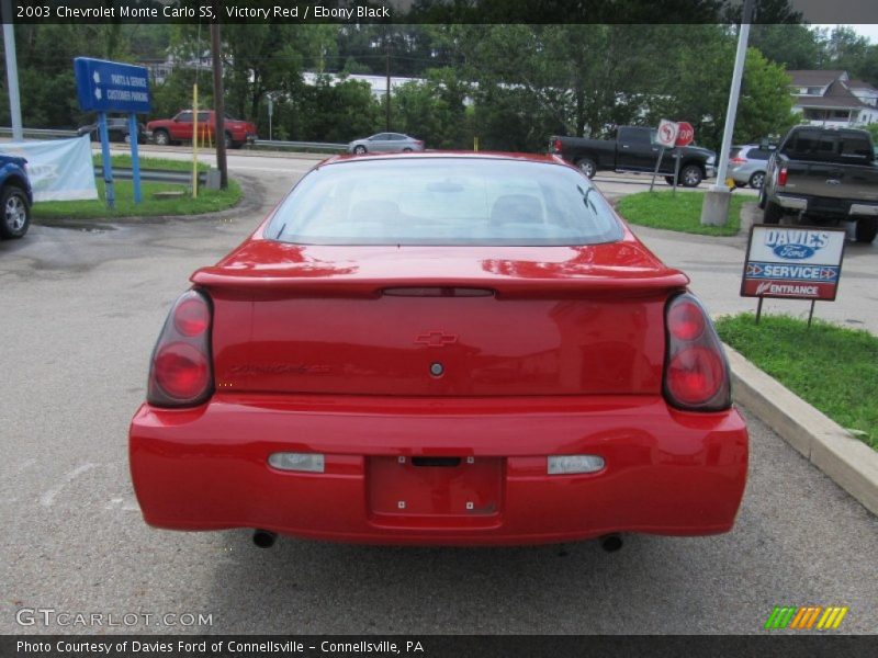 Victory Red / Ebony Black 2003 Chevrolet Monte Carlo SS