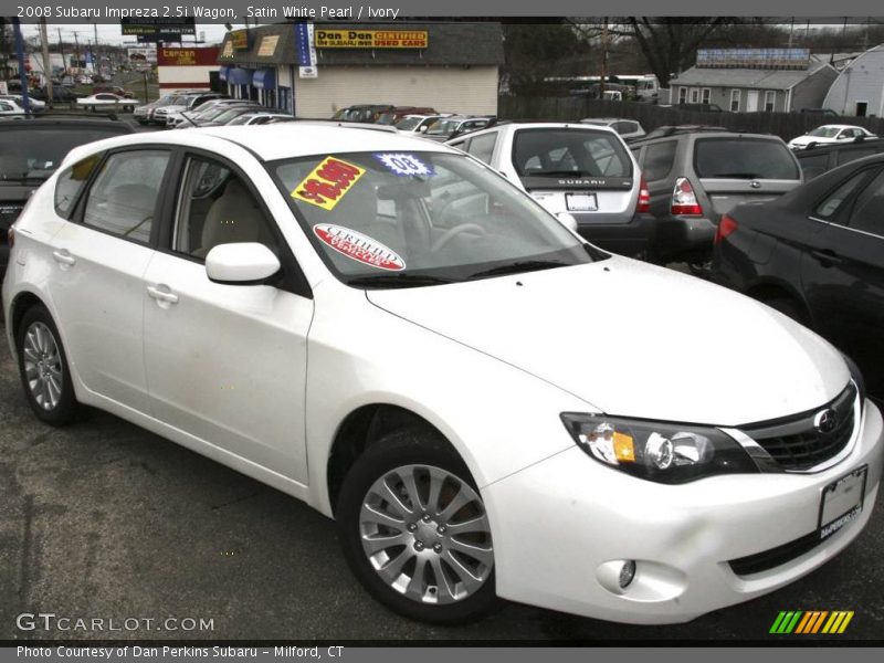 Satin White Pearl / Ivory 2008 Subaru Impreza 2.5i Wagon