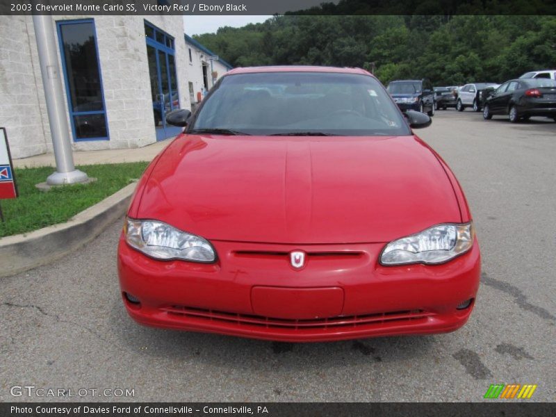 Victory Red / Ebony Black 2003 Chevrolet Monte Carlo SS