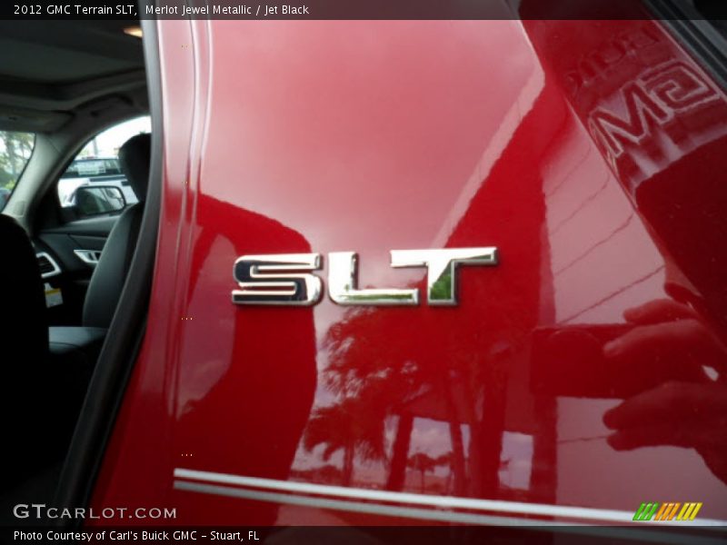 Merlot Jewel Metallic / Jet Black 2012 GMC Terrain SLT