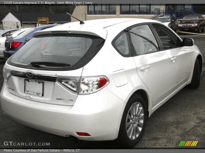 Satin White Pearl / Ivory 2008 Subaru Impreza 2.5i Wagon