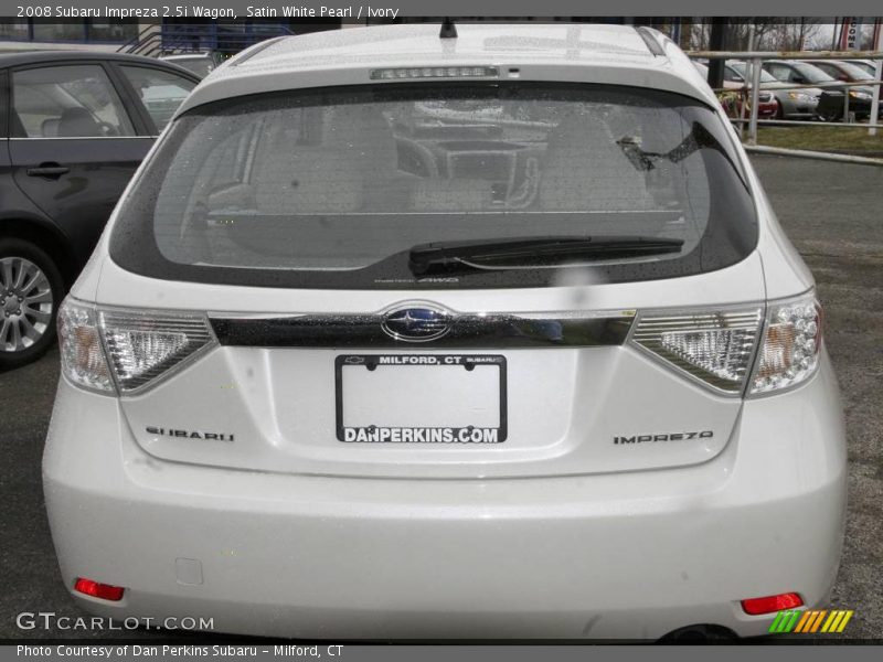 Satin White Pearl / Ivory 2008 Subaru Impreza 2.5i Wagon