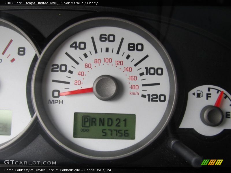 Silver Metallic / Ebony 2007 Ford Escape Limited 4WD