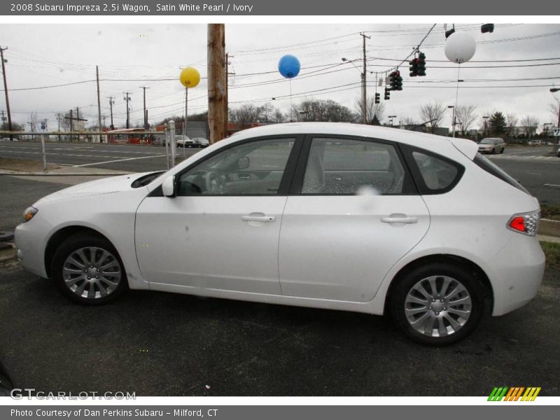 Satin White Pearl / Ivory 2008 Subaru Impreza 2.5i Wagon
