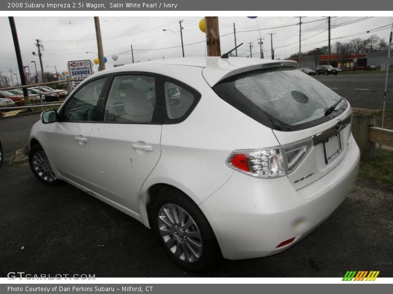 Satin White Pearl / Ivory 2008 Subaru Impreza 2.5i Wagon