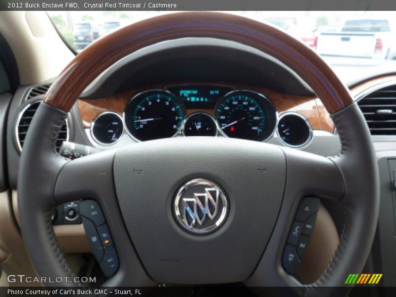 Crystal Red Tintcoat / Cashmere 2012 Buick Enclave FWD